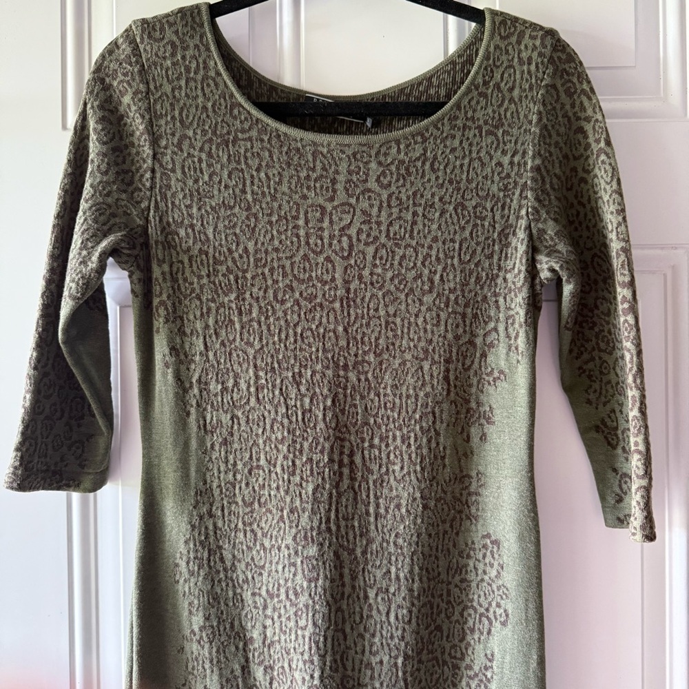 Peruvian Connection 100% Pima Cotton Animal Print Dress
